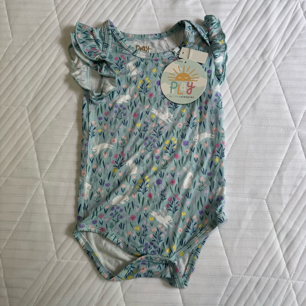 NWT Floral Bunny Onesie
